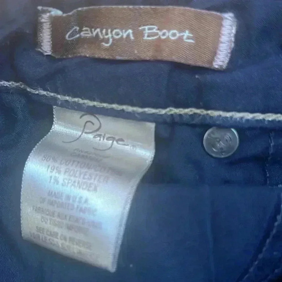 Paige Canyon Bootcut Y2K Darkwash Low-Rise Great Condition Size 29 - Picture 4 of 4